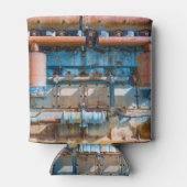 古くて錆びたアトラス帝国ディーゼルエンジンInde 缶クーラー (裏面)