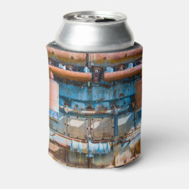 古くて錆びたアトラス帝国ディーゼルエンジンInde 缶クーラー