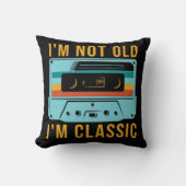 古くない私はクラシックヴィンテージレトロカセットテープ クッション (正面)