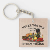 古くない遊ので扇風機に乗る キーホルダー (正面)