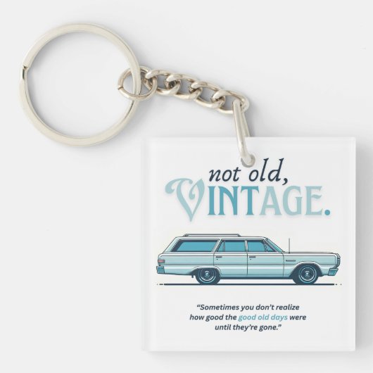 古くない、ヴィンテージ(StationWagons) キーホルダー (正面)