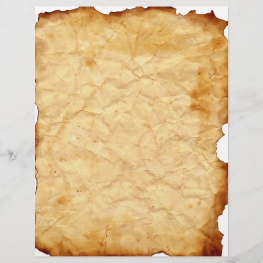 古くなったヴィンテージの丸くなったレターヘッド (正面)