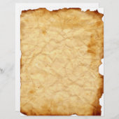 古くなったヴィンテージの丸くなったレターヘッド (正面/裏面)