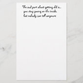 古くなる悲しい部分は文房具 便箋 (正面)