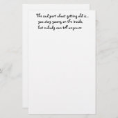 古くなる悲しい部分は文房具 便箋 (正面/裏面)