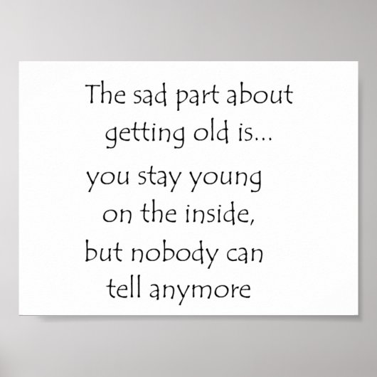 古くなる悲しい部分 ポスター (正面)