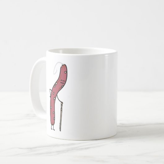 古くな中国のったドライソーセージ コーヒーマグカップ (正面左)