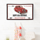 古くはないがクラシック赤1939クーペエイジ誕生日 横断幕 (インサイチュ)