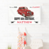 古くはないがクラシック赤1939クーペエイジ誕生日 横断幕 (インサイチュ)