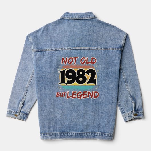 古くはないが伝説1982 デニムジャケット (裏面)