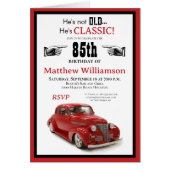 古くはない，クラシックヴィンテージレッドクーペ85誕生日 (正面)