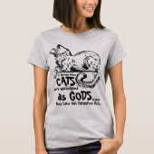 古くは猫は神として信仰されていた Tシャツ (正面)