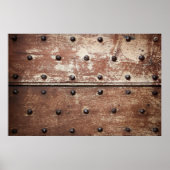 古くみすぼらしい戸口色彩の鮮やかが錆び付いている詳細 ポスター (正面)