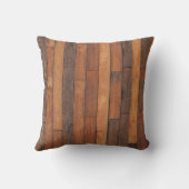 古くみすぼらしい木製フローリング クッション (裏面)