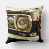古くクラシックな車のヘッドライト#2 クッション (裏面)