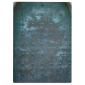 古くスペインのな銅によって変色させる金属のドア クリップボード (裏面)