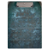 古くスペインのな銅によって変色させる金属のドア クリップボード (正面)