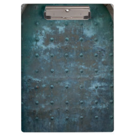 古くスペインのな銅によって変色させる金属のドア クリップボード