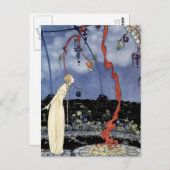 古くフランスのなおとぎ話: すばらしい美しいの木 ポストカード (正面/裏面)