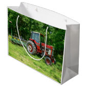 古く国際的なトラクター ラージペーパーバッグ (裏面アングル)