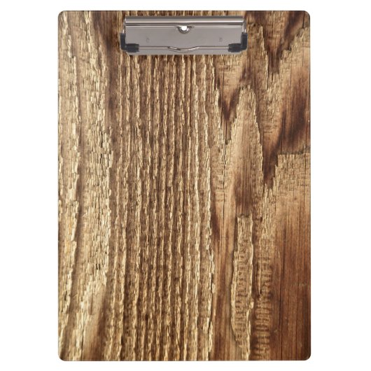 古く擦り切れたな木製のCipboard クリップボード (正面)
