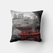 古く日本のな寺院 クッション (裏面)