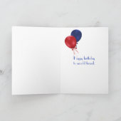 古く旧式で青い車 カード (内部)