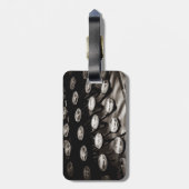 古く旧式なタイプライターは白黒を調整します ラゲッジタグ (裏面縦)