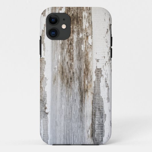 古く白いペンキの木の壁の質 Case-Mate iPhoneケース (裏面)