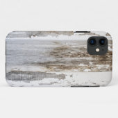 古く白いペンキの木の壁の質 Case-Mate iPhoneケース (裏面(横))