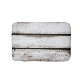 古く白い木 バスマット (正面)