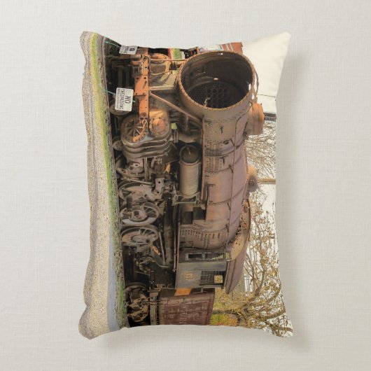 古く素朴なノーフォークおよび西部の蒸気機関車 アクセントクッション (正面(垂直))