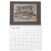 古く素朴な建物 カレンダー (3月 2027)