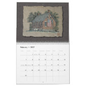 古く素朴な建物 カレンダー (2月 2027)