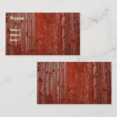 古く赤い木 名刺 (正面/裏面)