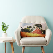 古く赤い納屋 ランバークッション (椅子)