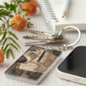 古く退職したな錆ついたトラックのキーホルダー キーホルダー (正面右)