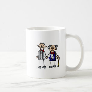 古く陽気なカップル コーヒーマグカップ