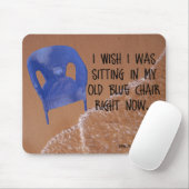 古く青い椅子のマウスパッド マウスパッド (マウス)