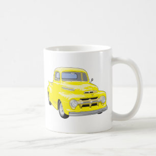 古く黄色いトラック コーヒーマグカップ