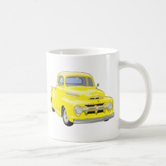 古く黄色いトラック コーヒーマグカップ