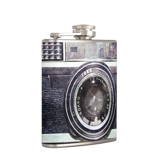 古く黒いカメラ フラスク (右)