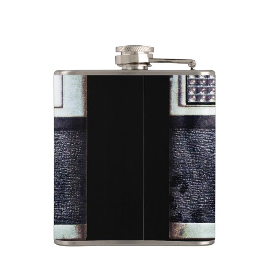 古く黒いカメラ フラスク (裏面)