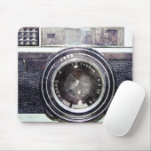 古く黒いカメラ マウスパッド (マウス)