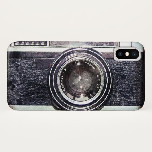 古く黒いカメラ Case-Mate iPhoneケース (裏面(横))