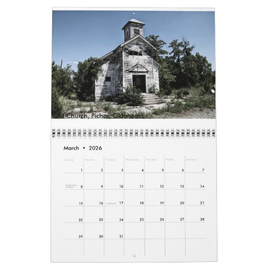 古く、断念される、見捨てられる カレンダー (3月 2026)