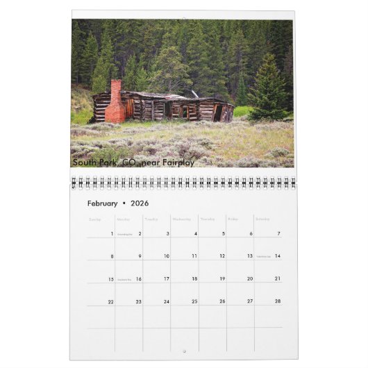 古く、断念される、見捨てられる カレンダー (2月 2026)