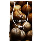 古く、新しい野球の父の日 スモールペーパーバッグ (正面)