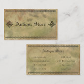 古く、汚く旧式なヴィンテージの名刺 名刺 (正面/裏面)