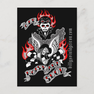 古く、騒々しく及び遅い(色) ポストカード